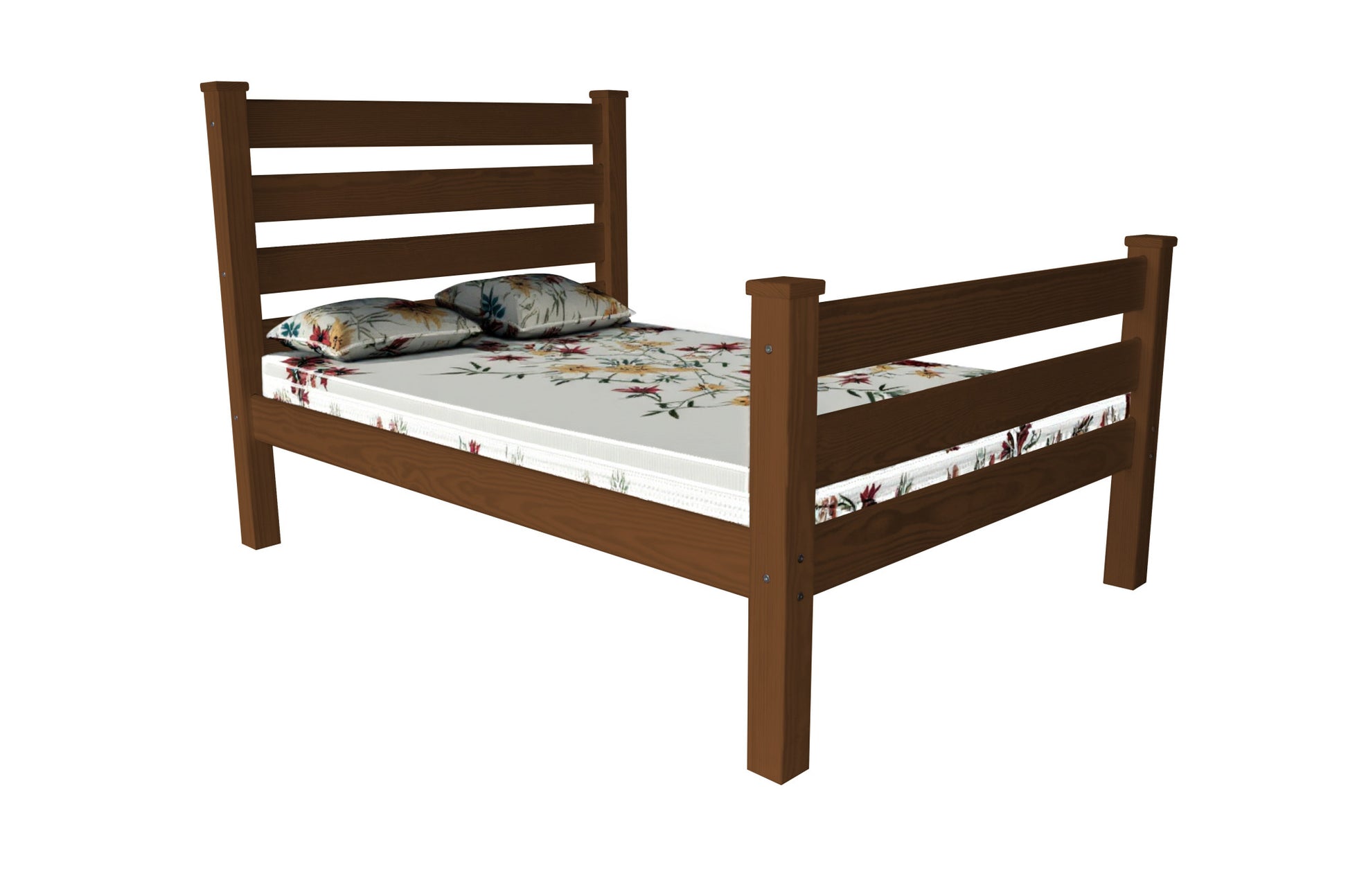 Barrett Brown Solid Wood Full Bed
