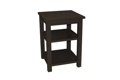 Espresso Solid Wood Nightstand