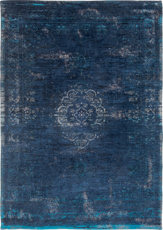 5 x 7 Blue & Gray Medallion Non Skid Rug