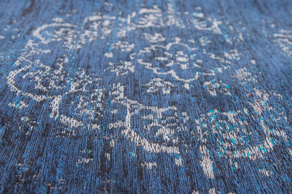 5 x 7 Blue & Gray Medallion Non Skid Rug