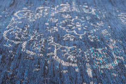 5 x 7 Blue & Gray Medallion Non Skid Rug