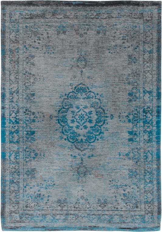 6 x 8 Gray & Green Medallion Non Skid Rug