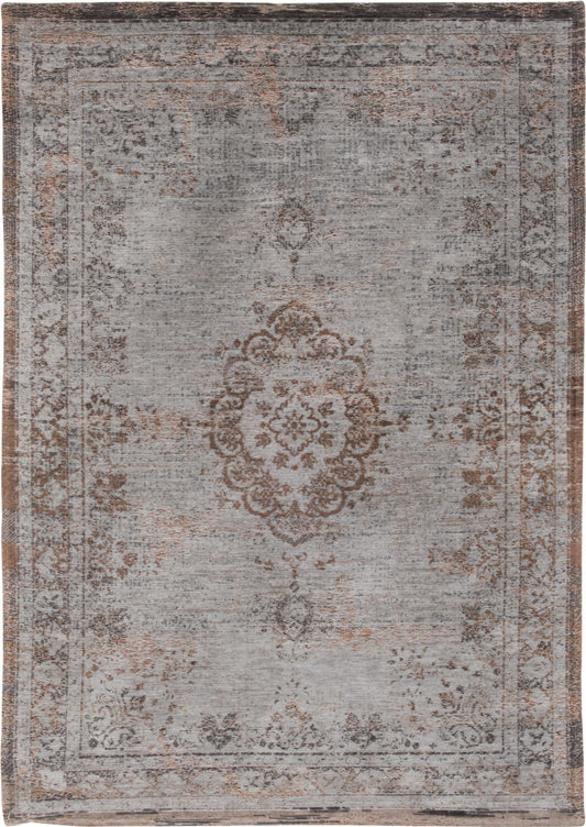 5 x 7 Gray & Beige Medallion Non Skid Rug