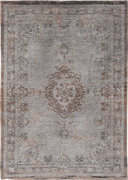 7 x 9 Gray & Beige Medallion Non Skid Rug