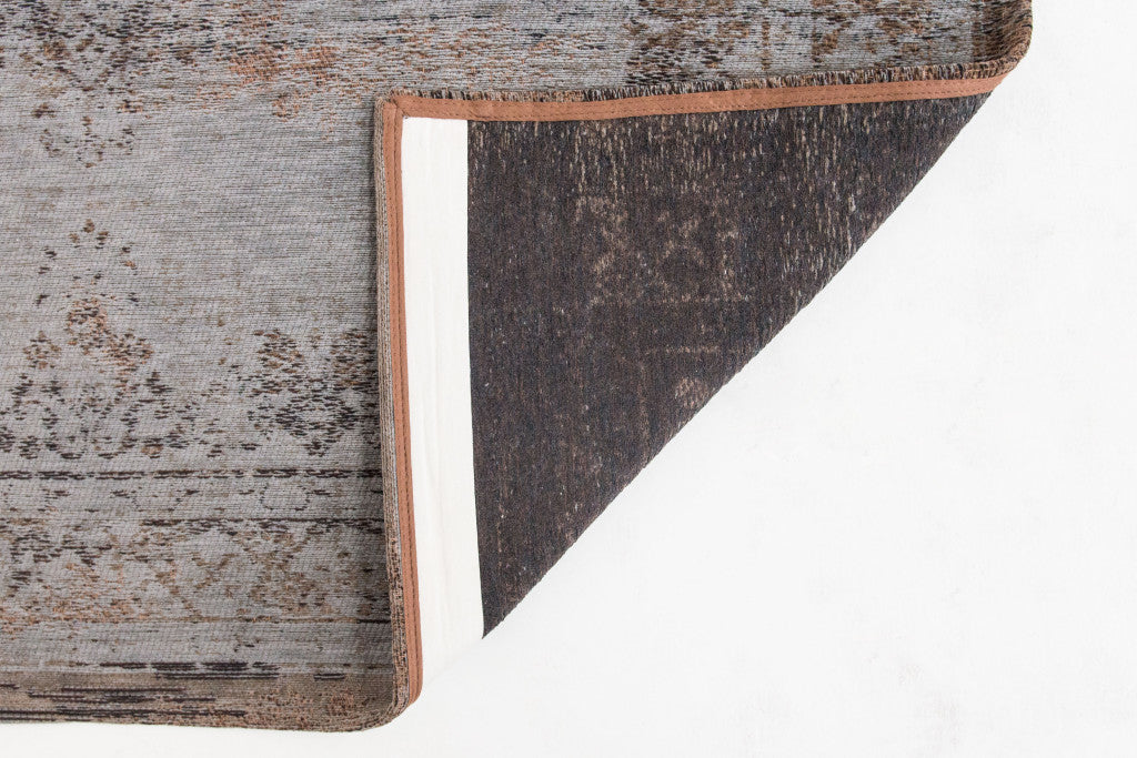 7 x 9 Gray & Beige Medallion Non Skid Rug