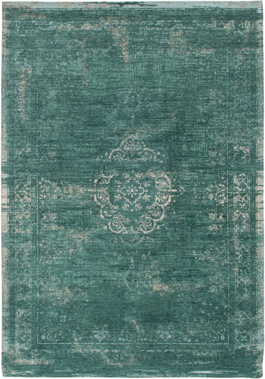 5 x 7 Gray & Green Medallion Non Skid Rug