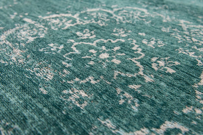 5 x 7 Gray & Green Medallion Non Skid Rug