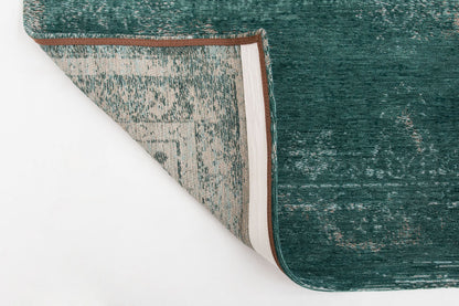 6 x 8 Gray & Green Medallion Non Skid Rug