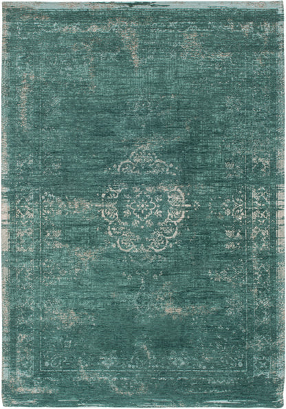 7 x 9 Gray & Green Medallion Non Skid Rug