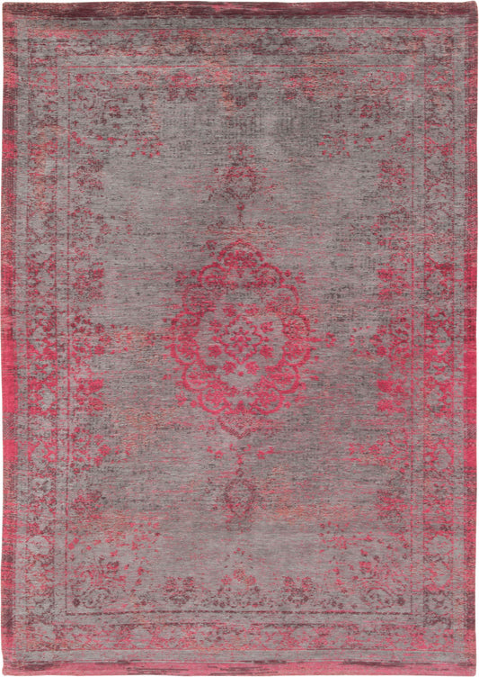 6 x 8 Gray & Pink Medallion Non Skid Rug