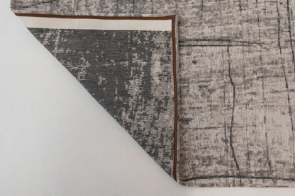 5 x 7 Gray & White Non Skid Rug