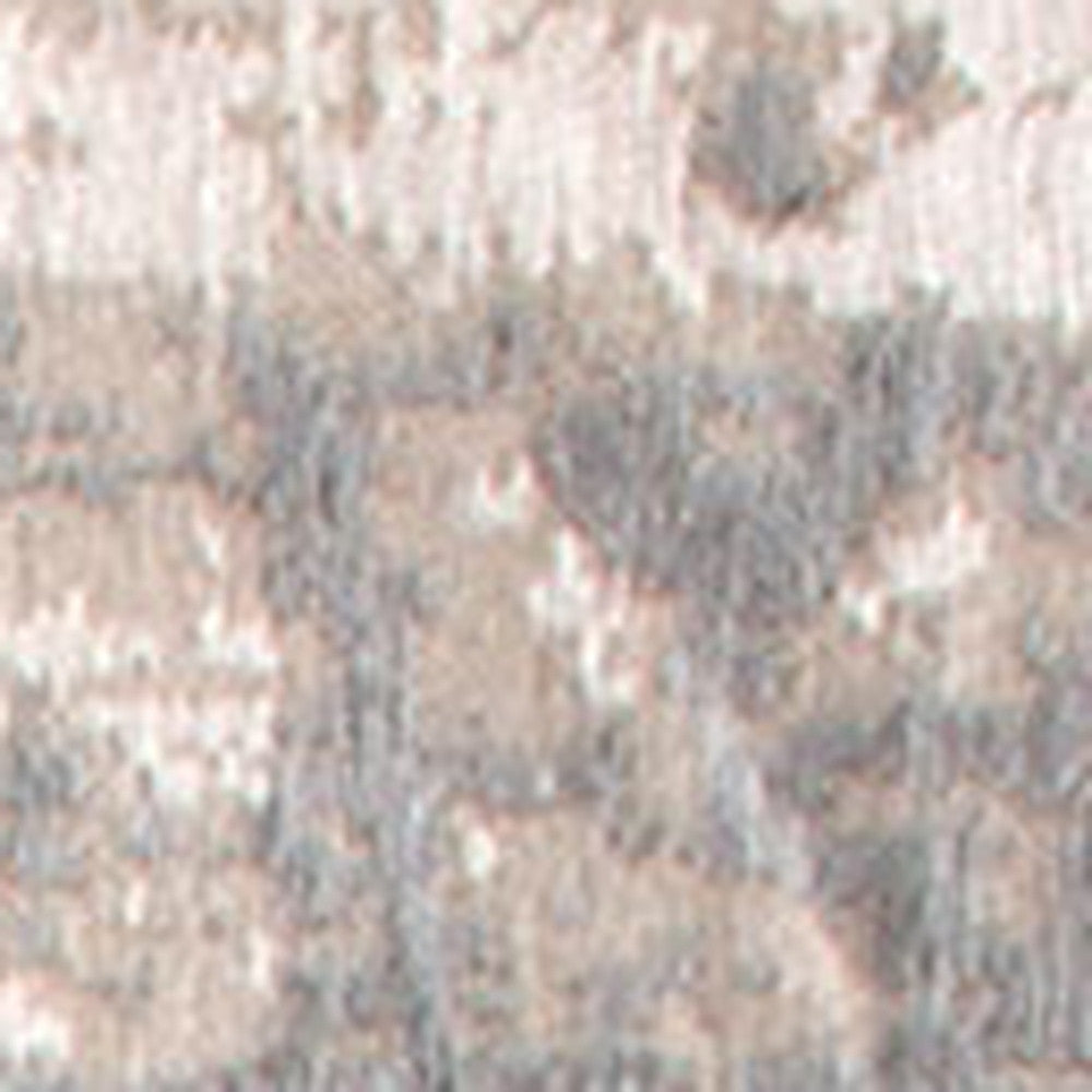 7 x 9 Gray & White Non Skid Rug