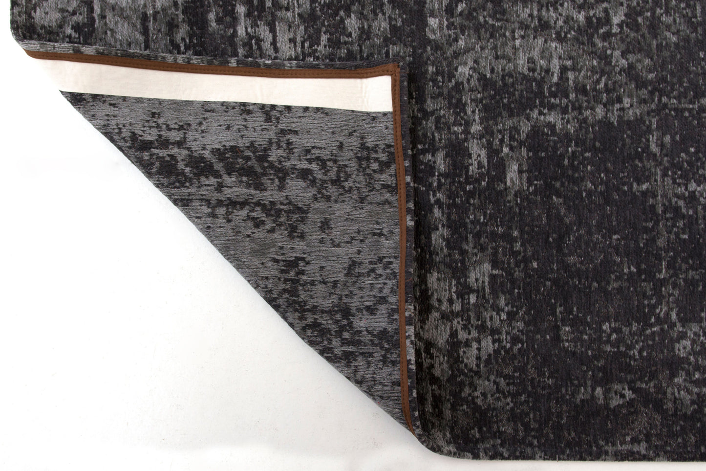 5 x 7 Black & Gray Chevron Non Skid Rug
