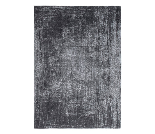 6 x 8 Black & Gray Chevron Non Skid Rug