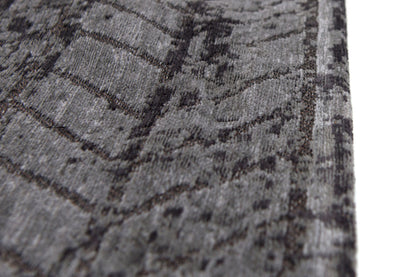 6 x 8 Black & Gray Chevron Non Skid Rug