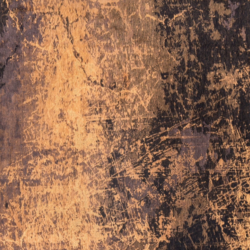 5 x 7 Yellow & Brown Non Skid Rug