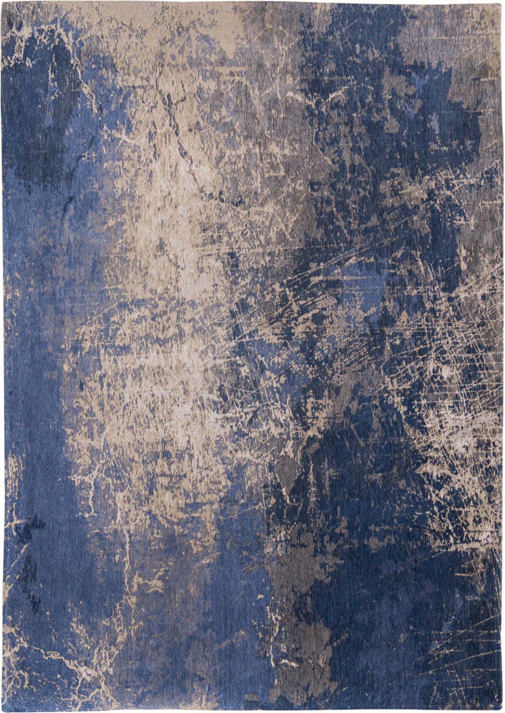 5 x 7 Blue & Gray Non Skid Rug