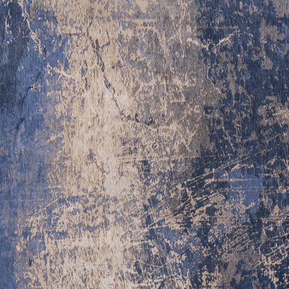 5 x 7 Blue & Gray Non Skid Rug