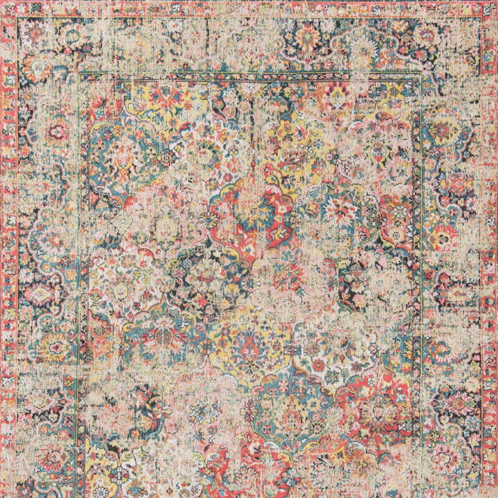 5 x 7 Red Oriental Non Skid Rug