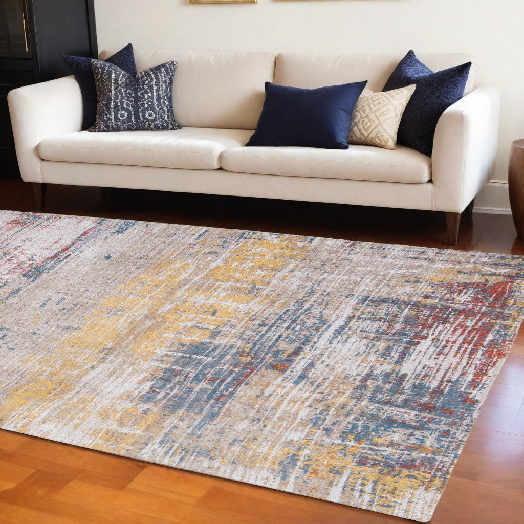7 x 9 White Non Skid Rug