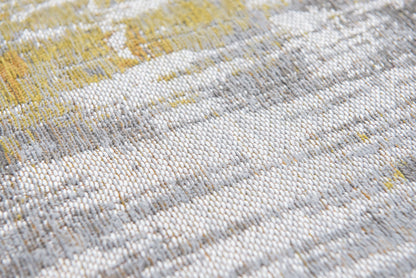 6 x 8 Gray & Yellow Non Skid Rug