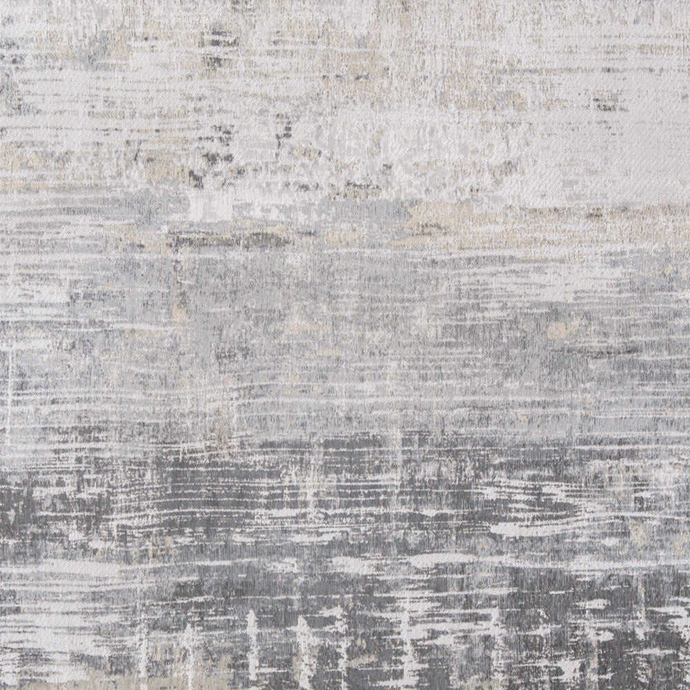 5 x 7 Gray & White Non Skid Rug