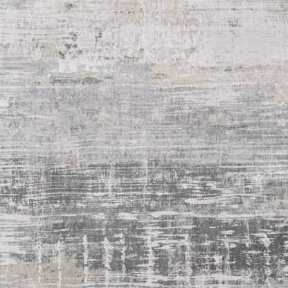 6 x 8 Gray & White Non Skid Rug