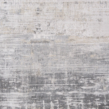 7 x 9 Gray & White Non Skid Rug