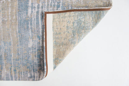 5 x 7 Blue & Yellow Non Skid Rug