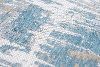 5 x 7 Blue & Yellow Non Skid Rug