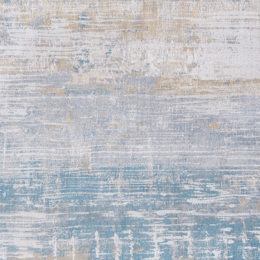 5 x 7 Blue & Yellow Non Skid Rug