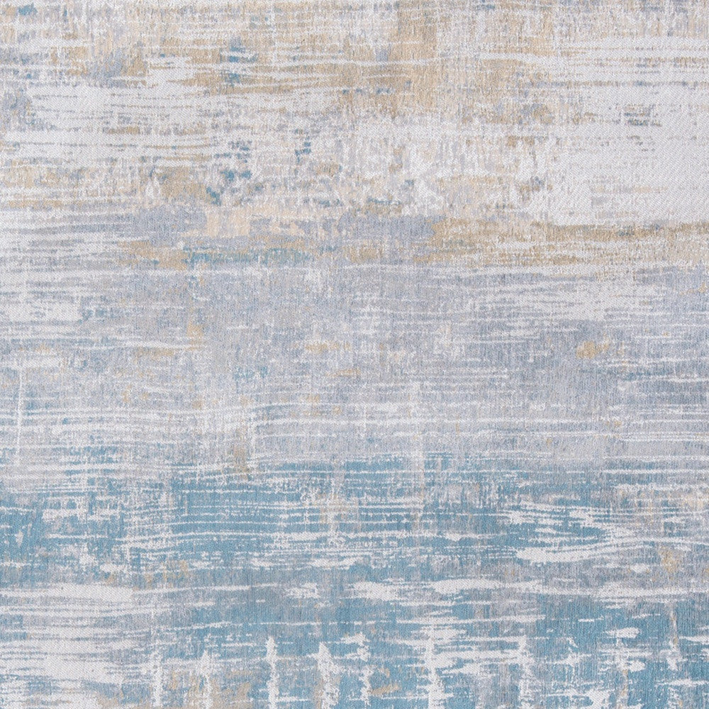 6 x 8 Blue & Yellow Non Skid Rug