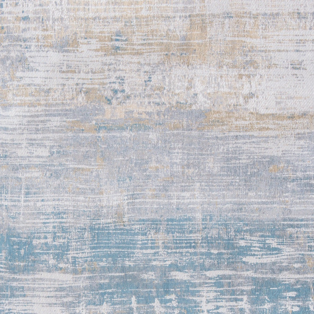 7 x 9 Blue & Yellow Non Skid Rug