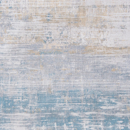 7 x 9 Blue & Yellow Non Skid Rug