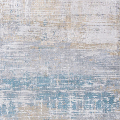 7 x 9 Blue & Yellow Non Skid Rug