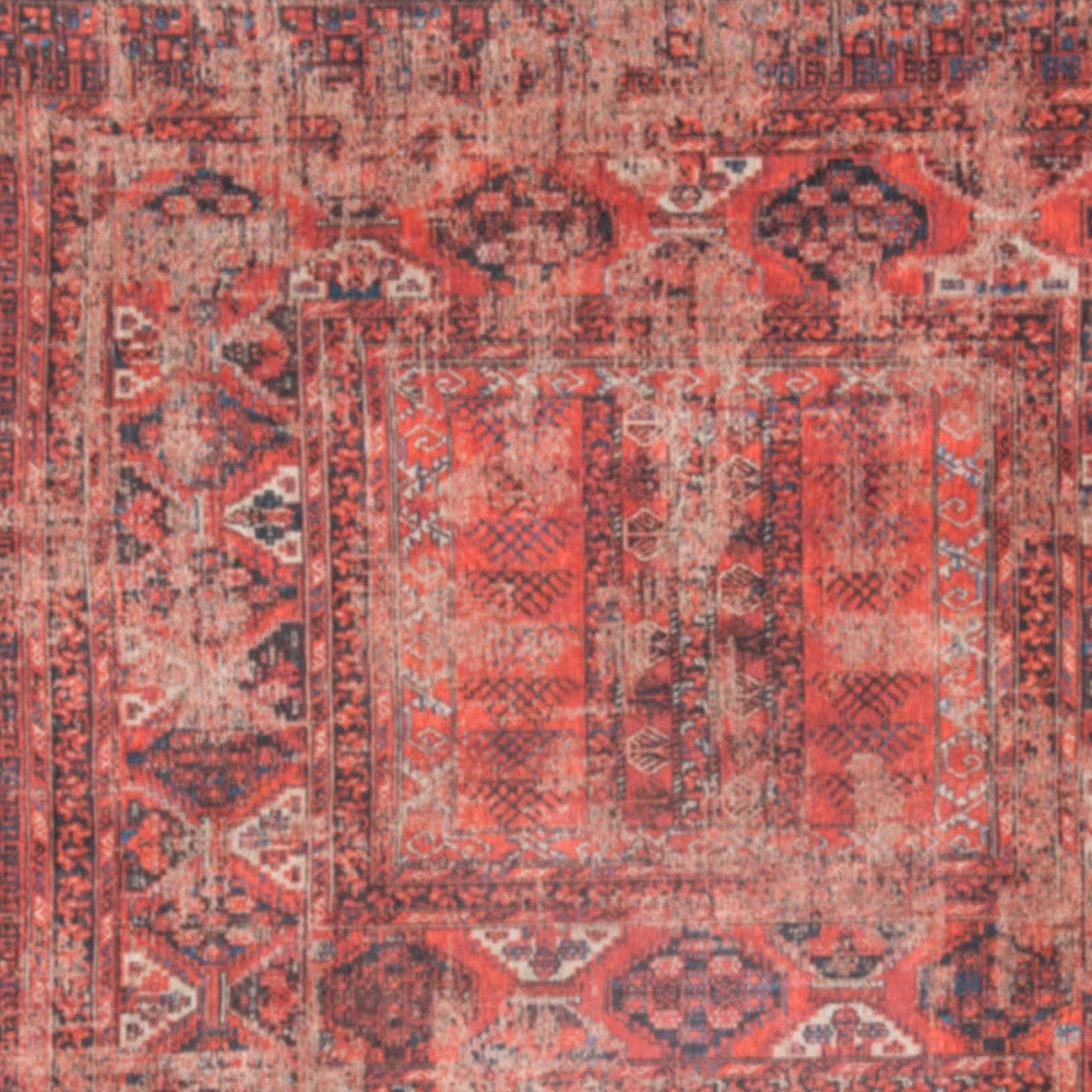 7 x 9 Red Oriental Non Skid Rug