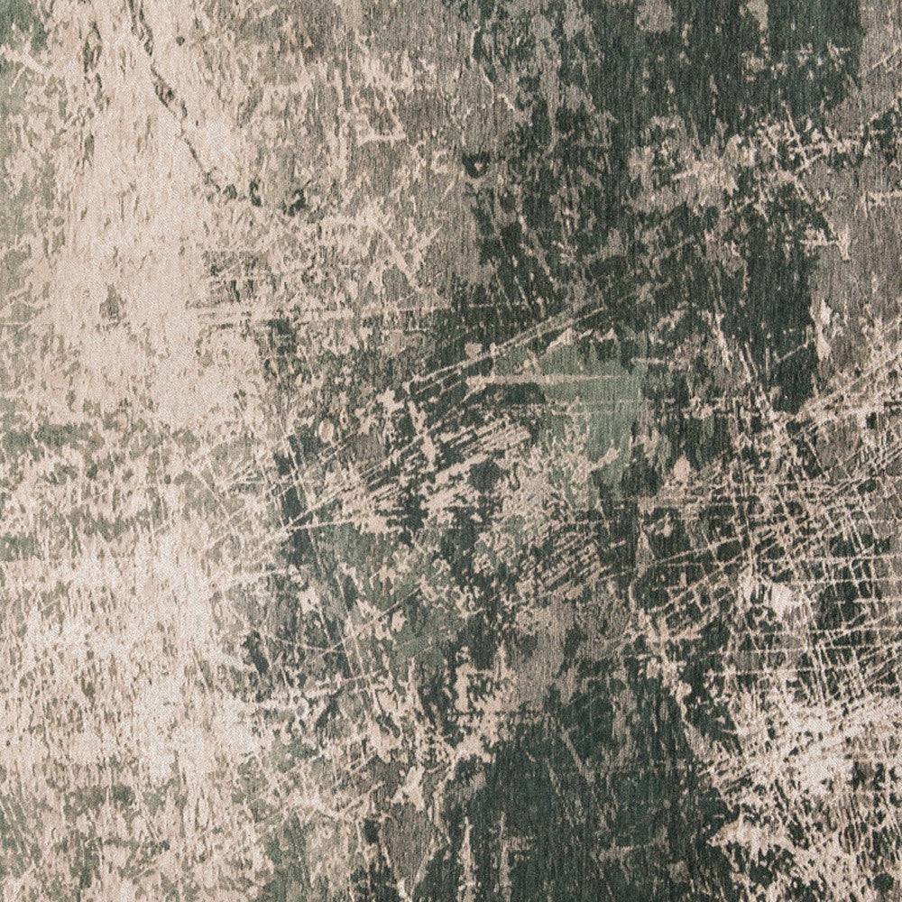 5 x 7 Beige & Green Non Skid Rug