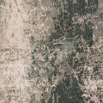 5 x 7 Beige & Green Non Skid Rug