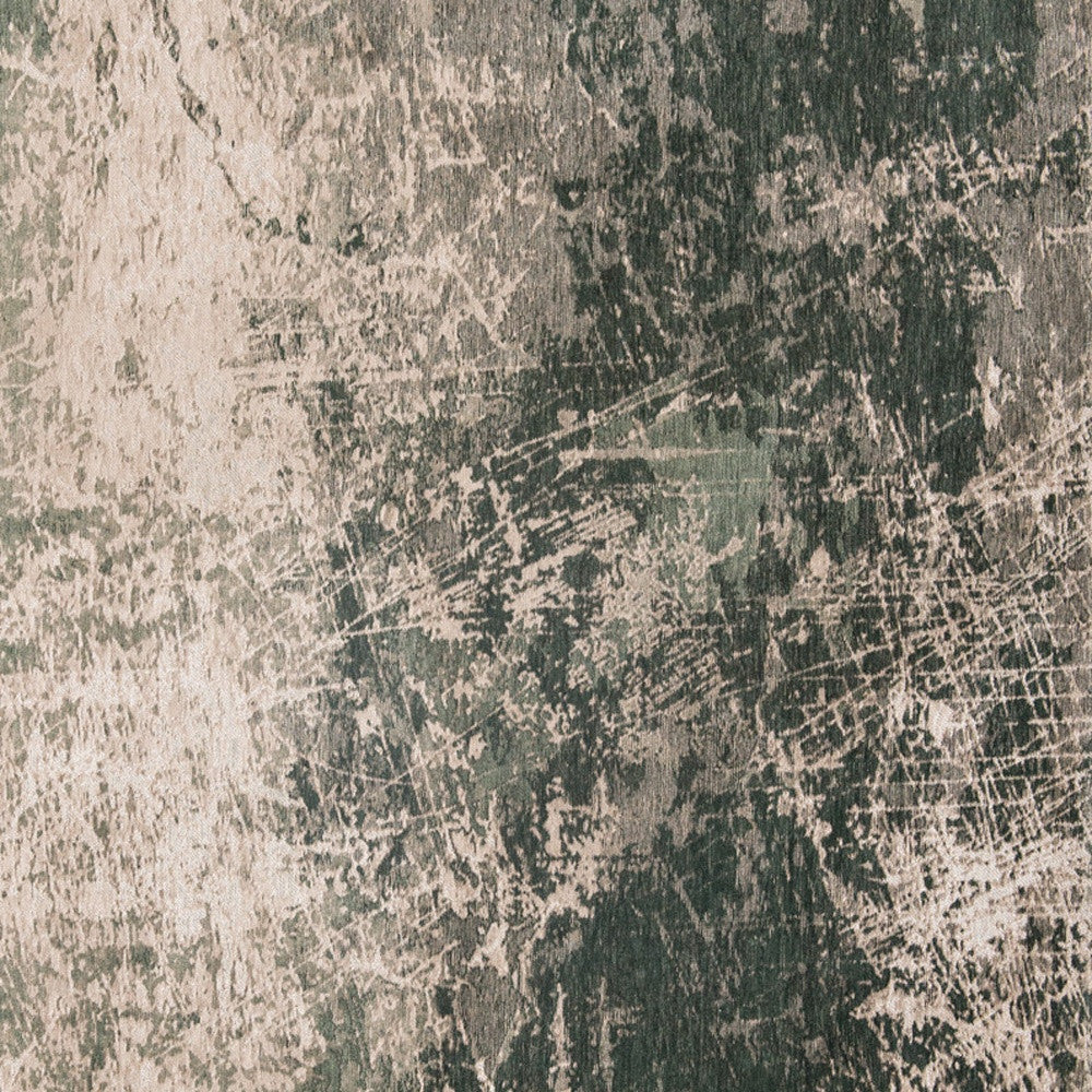 6 x 8 Beige & Green Non Skid Rug