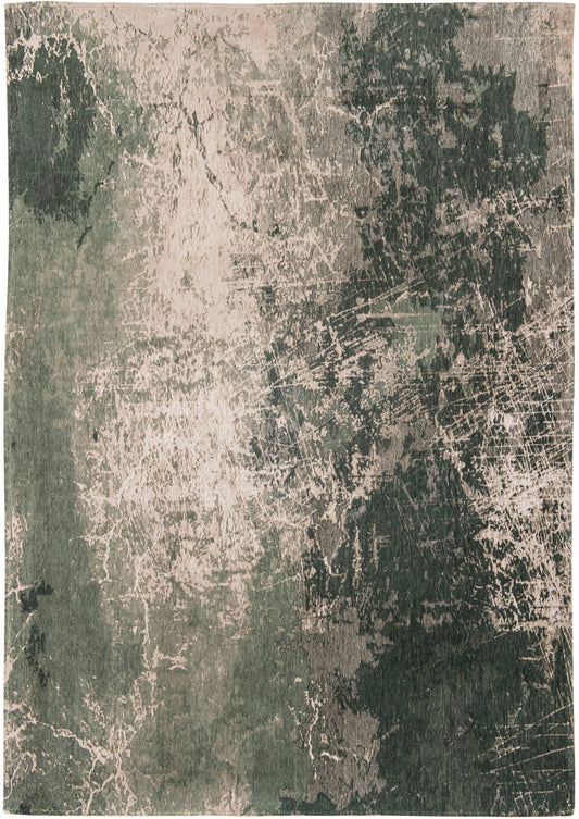 7 x 9 Beige & Green Non Skid Rug
