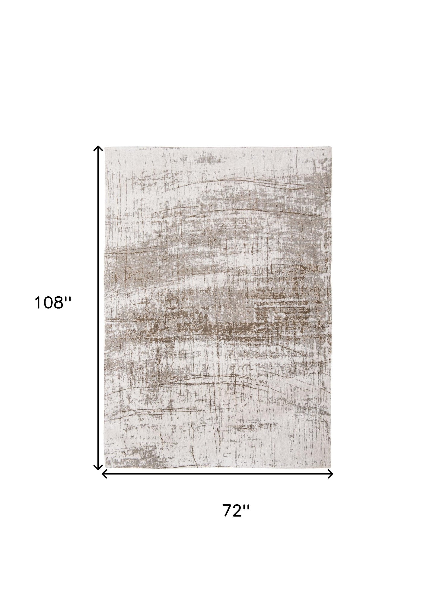 7 x 9 Gray & Beige Non Skid Rug