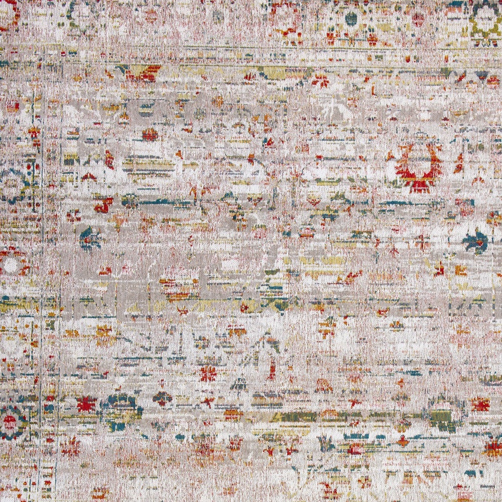 5 x 7 White Oriental Non Skid Rug