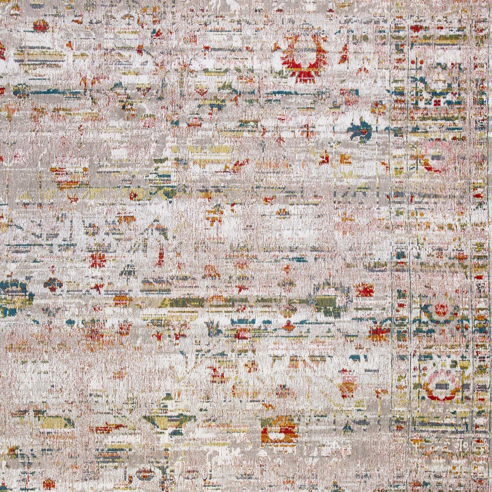 6 x 8 White Oriental Non Skid Rug