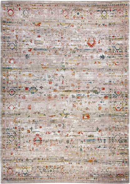 7 x 9 White Oriental Non Skid Rug