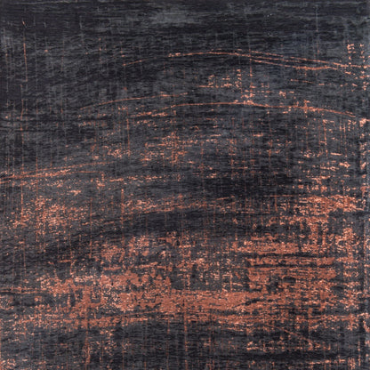 6 x 8 Black & Gold Non Skid Rug