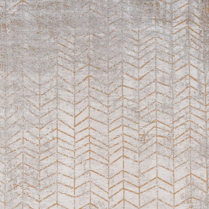 5 x 7 Gray & Yellow Chevron Non Skid Rug