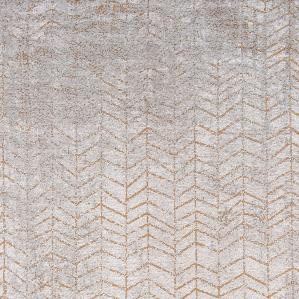 6 x 8 Gray & Yellow Chevron Non Skid Rug