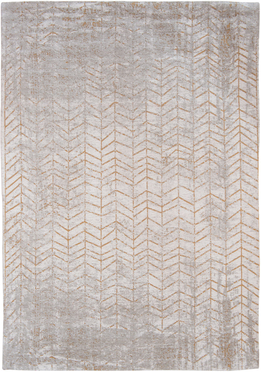7 x 9 Gray & Yellow Chevron Non Skid Rug
