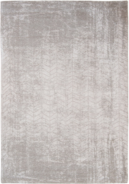 5 x 7 Gray & White Chevron Non Skid Rug