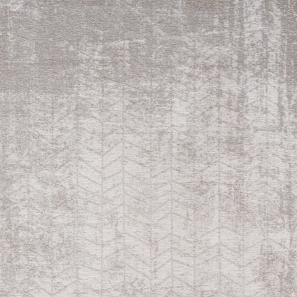 5 x 7 Gray & White Chevron Non Skid Rug